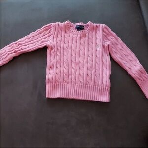 RALPH LAUREN Knit sweater with cable knit. Stitch